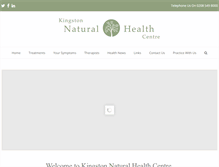 Tablet Screenshot of kingstonnaturalhealth.com